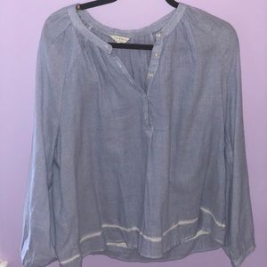 Blue lucky brand blouse